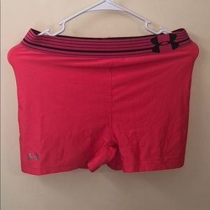 Pink under armour spandex